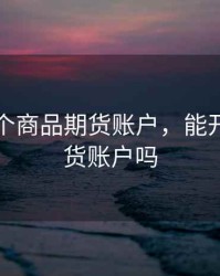 能开几个商品期货账户，能开两个期货账户吗