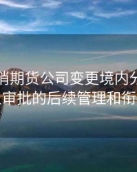 关于取消期货公司变更境内分支机构负责人审批的后续管理和衔接规定