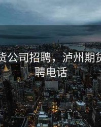 泸州期货公司招聘，泸州期货公司招聘电话