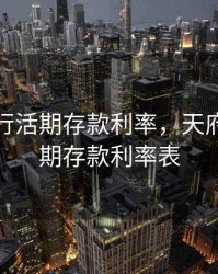 天府银行活期存款利率，天府银行活期存款利率表