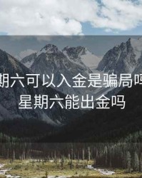 期货星期六可以入金是骗局吗，期货星期六能出金吗