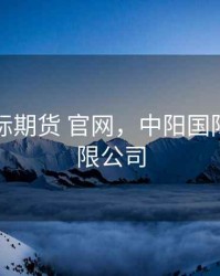 中阳国际期货 官网，中阳国际期货有限公司