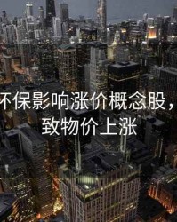 产品受环保影响涨价概念股，环保导致物价上涨