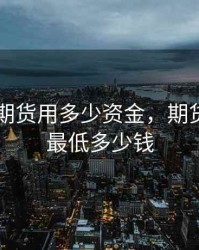 买10手期货用多少资金，期货买一手最低多少钱