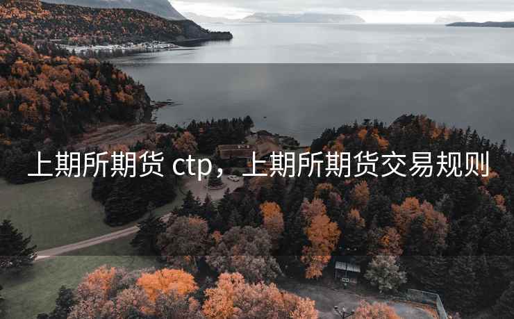 上期所期货 ctp,上期所期货交易规则 上期所期货 ctp,上期所期货交易规则